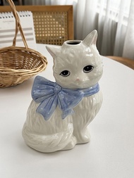 cod Anmuli Cerc Vase Hand-Painted Knot Decorative Figurine Vintage Cute Home Decorations for Livin