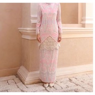 Preloved NWT JeMels Jazlyn Kurung in Greyish Pink