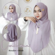 Dewisashop- Ayyuby Instant Hijab CUNDAMANI HOUDIE BLINK Softpad Ceruty Babydoll Premium ori Ayyuby M