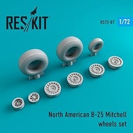 Leskit RSK72-0087 1/72 North American B-25 Mitchell Wheelset Plastic Model Parts