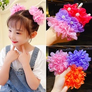 Children Hair Accessories Cute Princess Little Girl Ball Hair Band Girl Flower Hair Band Tie Hair Ru