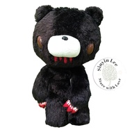 Boneka Preloved Gloomy Bear Hitam Mata Coklat Rare Kuku Keras Taito
