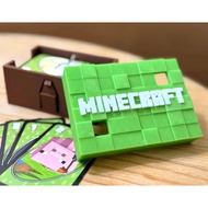 Uno minecraft logo style storage box card holder Case
