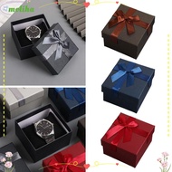 MOLIHA Gift Packing Box, Dustproof Square Watch Box, Multi-functional Bowknot Design Jewelry Packing