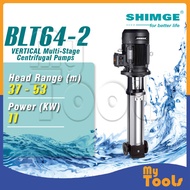 Mytools SHIMGE BLT64 VERTICAL Multi-Stage Centrifugal Pumps | Motor Power 0.37KW to 7.5KW β IE2 Moto