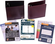 Franklin Planner Starter Kit, 2 Pages Per Day, Begins July 2025, 12 Months Edition, Compact Size, Bu