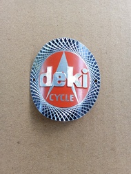 Emblem Sepeda plat merk DEKI