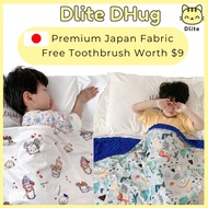✅ Dlite DHug Japan Fabric Kids Blanket 110*150cm Childcare Blanket Minky Fleece Weighted Blanket