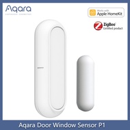 Aqara Door Window Sensor P1 Zigbee Garage Door Wireless Smart Magnetic Sensors Detector Compatible With Homekit &amp; Aqara APP