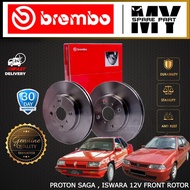 PROTON SAGA ISWARA 12V FRONT       DISC BRAKE ROTOR & BRAKE PAD  BREMBO
