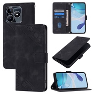 XICCI Leather Flip Cover for Itel A50 A48 A70 S23 S23Plus Skin Stitching Card Slot Magnetic Leather 