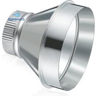 Round Crimped for HVAC Ventilation Systems 7 Inch to 4 Inch Duct Reducer Adapter Galvanized Steel Ai