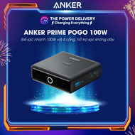 Đế sạc Anker Pogo A1902 sạc nhanh 100W với 4 cổng dành cho Anker Prime Power Bank hỗ trợ sạc không d