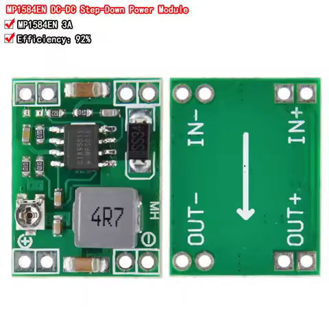 5PCS power module Adjustable MP1584EN DC DC 3A power step-down descending output module 12 v9v5v3 LM