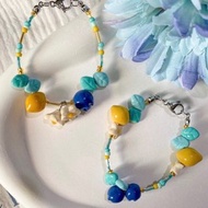 檸檬藍莓手鍊 準備收藏 水果手鍊 可愛手鍊