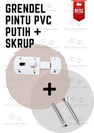 GRENDEL PVC / SLOT PINTU KAMAR MANDI PVC