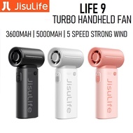 JISULIFE Handheld Mini Fan Life 9 Rechargeable Mini Portable Pocket Fan Strong Wind Life9