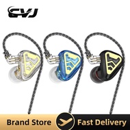 CVJ TXS Earphones Dual Magnet Dynamic Driver Wired 2 Pin In Ear HiFI Earbuds With Tuning Switches