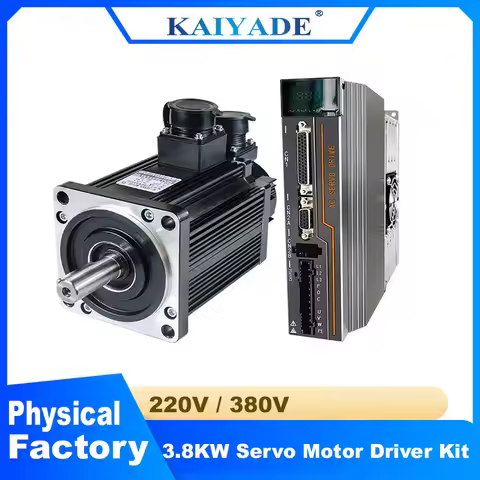 130ST M15025 Large Power AC Servo Motor Kit 220V 380V 3.8KW 15Nm 2500Rpm with T3DF T3 Series Driver 
