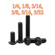 10.9 Grade Inch Screw US Round Head Hexagon Screw 1/4, 1/8, 3/16, 3/8, 5/16, 5/32 【HC-MY】