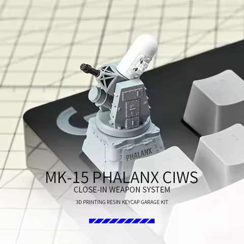 ECHOME MK-15 PHALANX CIWS Keycap 3D Resin Keycaps for Mechanical Keyboard Custom Handmade Key Cap Ke