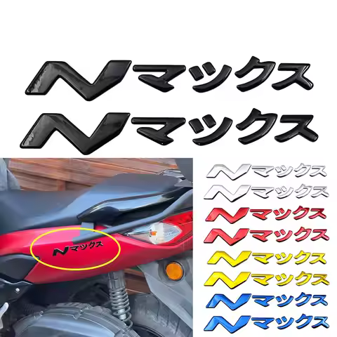 For YAMAHA NMAX N-MAX 125 155 160 V1 V2 V3 Logo Emblem Japanese Kanji 3D Resin Gel Stickers Motorcyc