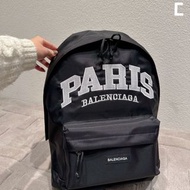 巴黎世家雙肩背包 BALENCIAGA背包 男女通用款後背包 復古刺繡尼龍雙肩包 B家休閒背包 運動背包 大容量學生書包 筆電背包 潮人包 時尚男包女包 電腦包