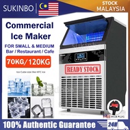 SUKINBO 120KG Commercial Ice Maker Machine Mesin Buat Ais Batu Automatic Ice Cube Making Mesin Pembu