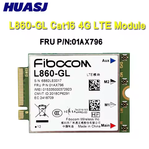 L860-GL FRU 5W10V25790 WWAN 4G Card For Thinkpad x1 Carbon 7th 8th P15 T490 X13 T14S P14S X15S P15S 