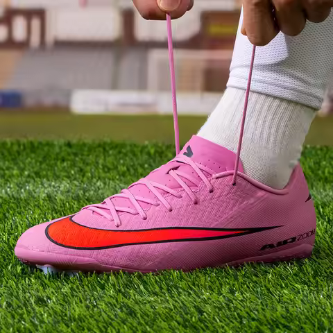 Nike Men AG Stud Football Shoes Anti-slip Wear-resistant Shockproof Outdoor Professional Soccer Clea
