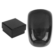 Pikdsg Gear Shift Knob Unlock Button Cover Carbon Fiber Shifter Lever Trim Replacement for Infiniti 