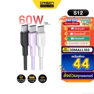 [44 Baht [Great Value Code] Orsen by Eloop S12 Fast Charging Cable 60W Type C to 3A PD QC3.0 Charge