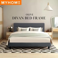 NETHOME: OLIVE Swiss-Foundation Divan Solid Divan Bed Frame / Katil/ Size: King ,Queen,Single (Mattress Not Included / Tilam tak termasuk) Katil murah