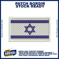 ISRAEL HIGH QUALITY FLAG LOGO EMBROIDERY PATCH - ZONE EMBROIDERY