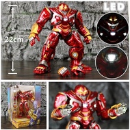 Marvel Avengers Hulkbuster Mark44 22cm Action Figure LED Light Hulk Buster Iron Man Tony Stark Legen