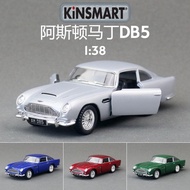 KiNSMART 1:38 Aston Martin DB5 Sports Car 007 Alloy Car Model Toy Pull Back Bulk