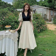{ THABI } MC DRES HAMIRA KOREAN DRESS/ DREES Wanita KOREAN LONG DRESS/ TEENAGE WEDDING DRESS/ JUMBO 