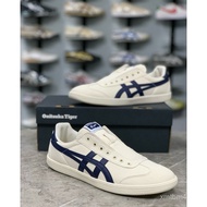 New Tokuten Slip On Cream Tiger Navy Shoes 4F7W GNQC