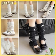 JACOLR Knitted Sock, Acrylic Knitted Children's Sock Covers, Bow Warm Leg Socks