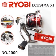 รอก รอกเรียวบิ รอกเรียวบิอิคุชิม่า รอกสปิ้น รอกRYOBI รอกสปิ้นRYOBI ECUSIMA XI LT 2000 gen2 สีเทา-ดำ