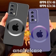 Softcase Oppo a74 5G a74 4G a95 a76 a96 a36 a52 a72 a92 16e a16k Motif Apple Logo Aesthetic - Curren
