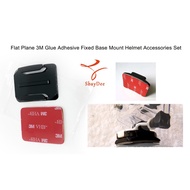 Arc Flat Plane 3M Glue Adhesive Fixed Base Mount Helmet Accessories set-3M Airplane Curved-3M
