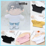 WITTE 20CM Doll T-shirt Gift Toy Changing Dressing Game Cotton Stuffed