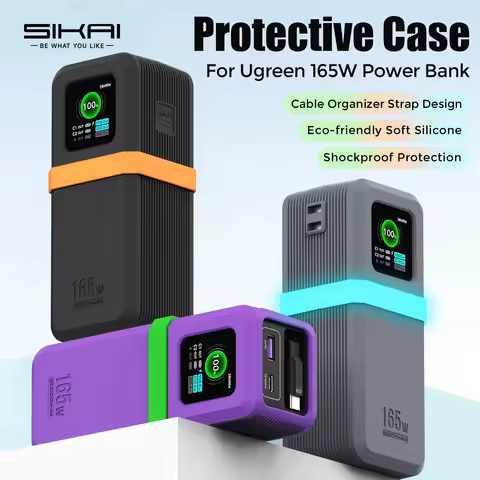 SIKAI Silicone Case for UGREEN Nexode165W 20000mAh Power Bank PD3.0 Secure Fit Anti-Dust Scratch Res