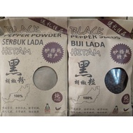 (BLACK POWDER)100% Pure Sarawak Black Pepper Seeds / Serbuk Lada Hitam Sarawak 500g±-