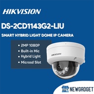 HIKVISION DS-2CD1143G2-LIU 4MP SMART HYBRID LIGHT DOME NETWORK CAMERA