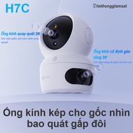 Camera Wifi EZVIZ H7C 4MP + 4MP - 2 Mắt Kép - Xoay 360 Độ - Đàm Thoại - Chính Hãng Bảo Hành 24 Thán