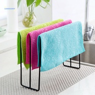 [AuspiciousS] High Quality Iron Towel Rack Kitchen Cupboard Hanging Wash Cloth Organizer Drying Rack