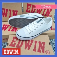 Edwin【Size 34-45】Kasut Sekolah Putih EW201
