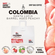 UCC Roastery- Colombia Santa Lucia Barrel-Aged Peachy  (COFFEE DRIP) กาแฟดริปแบบซอง (10g×5bags)